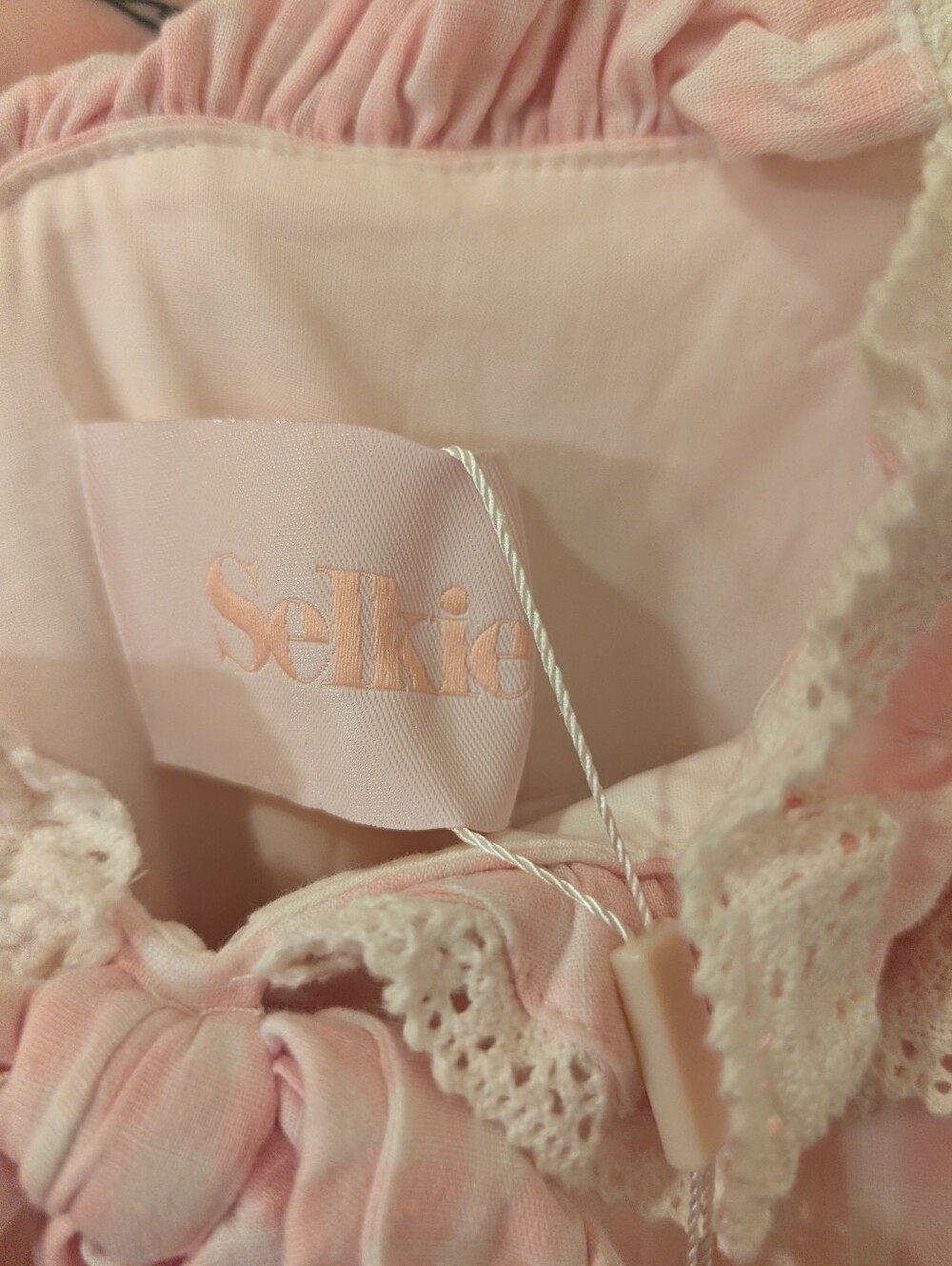 Selkie | NWT The Pink Gingham Mini Carriage Dress - Picture 5 of 6